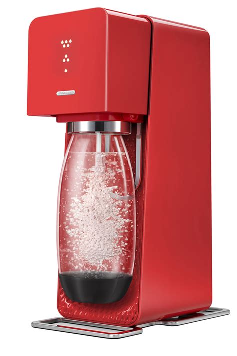 Machine à soda et eau gazeuse Sodastream SOURCE ROUGE 4001737 Darty