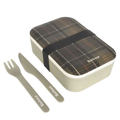 Barbour Bamboo Lunch Box And Cutlery Uac0243tn111