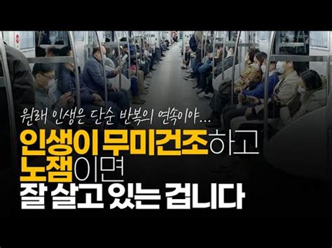 시청자댓글 아무 것도 두려워 말고 인생 무미건조하고 노잼이면 존나 잘 살고 있는 거니 허울 보고 샘 내지 말고 뭐하나 잡아서