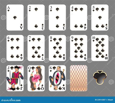 Playing Cards - Club Suit Royalty Free Stock Photography - Image: 23914387