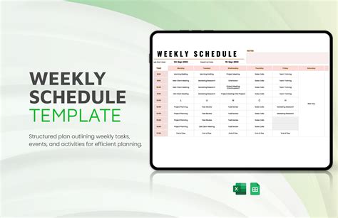 Weekly Calendar Excel Freepik Inez Reggie