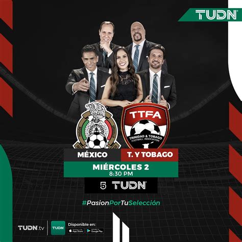 TUDN líder de audiencia en el partido México vs Trinidad y Tobago