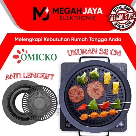 Jual COD READY OMICKO BBQ ULTRA GRILL PAN HIGH QUALITY ANTI LENGKET