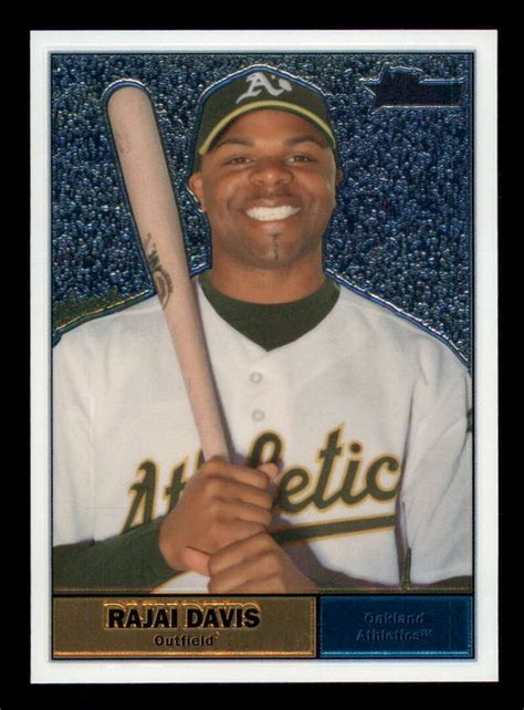 2010 Topps Heritage Chrome Parallel 1 5 C3 Rajai Davis Athletics 106