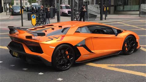 Car Spotting Supercars In London 2023 19 SVJ F12 Huracan Perf DBX