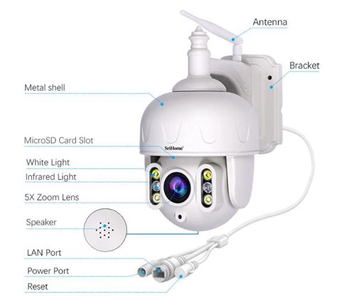 Cam Ra Ext Rieure Motoris E Srihome Sh C Mp Wi Fi Ip Infinytech