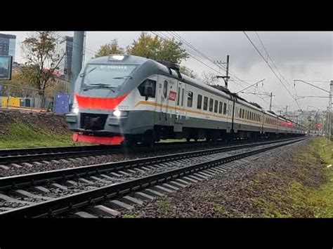 Электропоезд ЭП2Д-0027 с маршрутом Дмитров - Кубинка-1 - YouTube