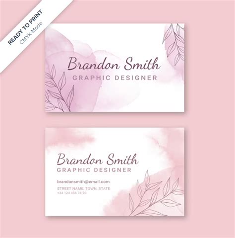 15 Feminine Business Card Template Ai Psd Free Graphic Cloud