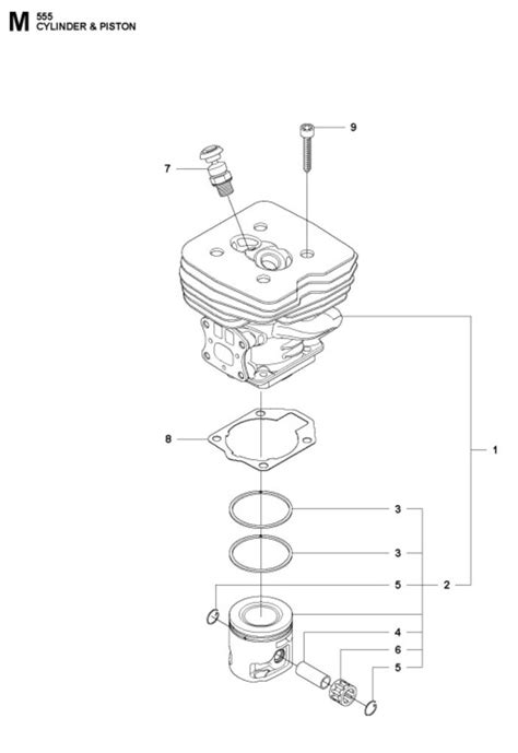 Partes De Motor Del Diagrama Ipl Husqvarna Desbrozadora Rxt Cc