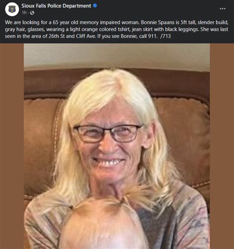 Update Missing Sioux Falls Woman Found Safe