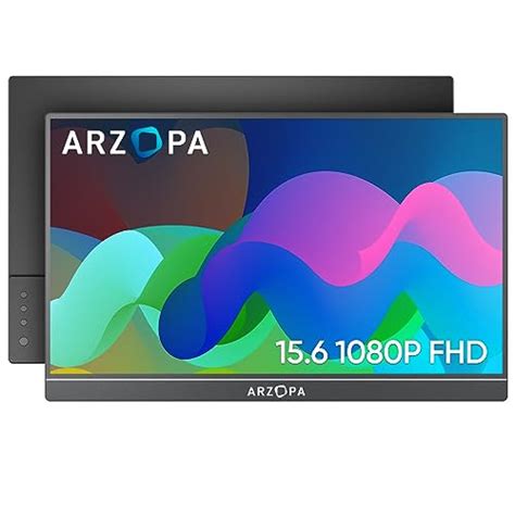 Arzopa Portable Monitor Fhd P Portable Laptop Monitor Ips