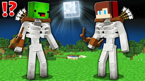 How Mikey And Jj Became A Mutant Skeleton Minecraft Maizen Youtube