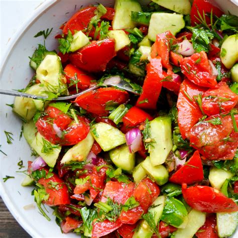 Cucumber Tomato Onion Salad Simple Summer Salad Recipe