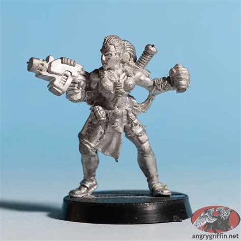 Metal Necromunda Escher With Bolt Pistol And Grenade Angry Griffin