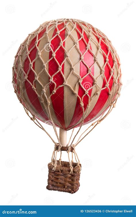 Toy Hot Air Balloon stock photo. Image of striped, round - 126523436