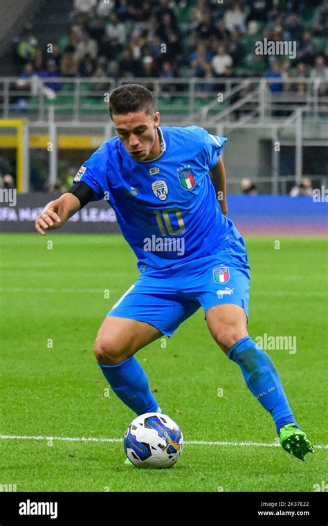 Italy S Giacomo Raspadori During Italy Vs England Football UEFA