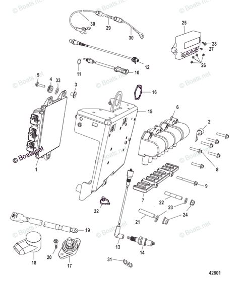 Mercruiser Sterndrive Gas Engines Oem Parts Diagram For Electrical Components