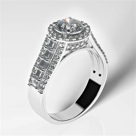 Diamond Ring D Model Max Ds Fbx Obj Free D