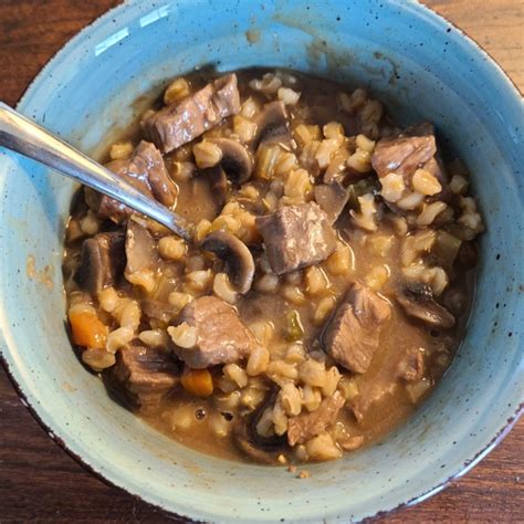 Beef Mushroom Barley Soup Recipe