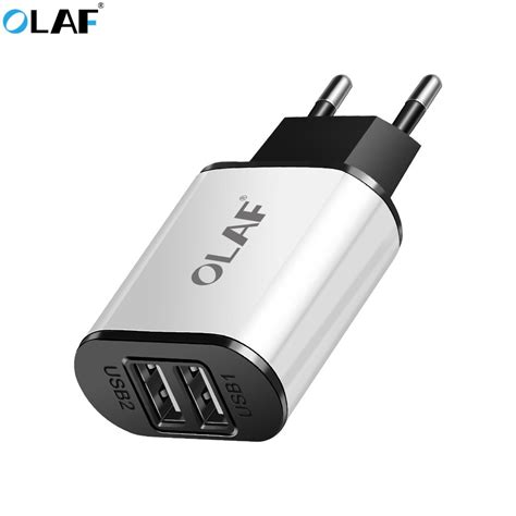 OLAF 5 V 2A cargador USB rápido para teléfono tableta Dual USB cargador