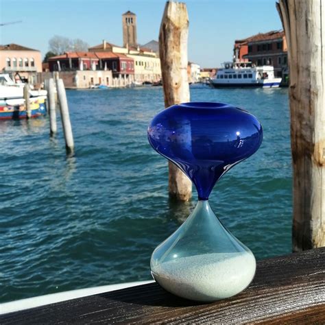 Hourglass Blue Original Murano Glass Omg