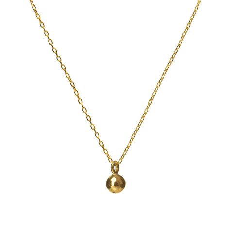 Gold Ball Necklace Metaformi