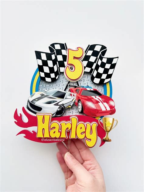 Hot Wheels Cake Topper Hot Wheels Party Etsy New Zealand Hot Wheels