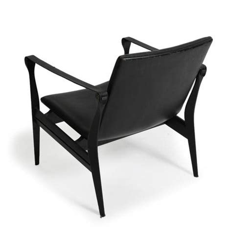 An Easy Chair With Black Stained Ash Frame By Karen And Ebbe Clemmensen