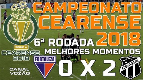 [cearense 18] Fortaleza 0 X 2 Ceará Melhores Momentos Narr