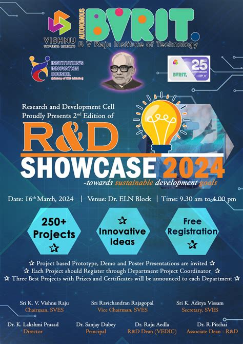 The R&D Cell at BVRIT Narsapur is delighted to announce the upcoming 2nd Edition of the R&D ...