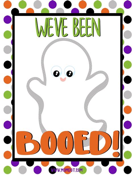 Youve Been Booed Free Printable For Halloween Momdot