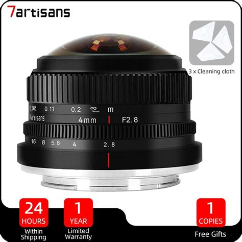 7artisans 4mm F28 Aps C Mf Manual Focus Fisheye Lens For Sony E Fuji X