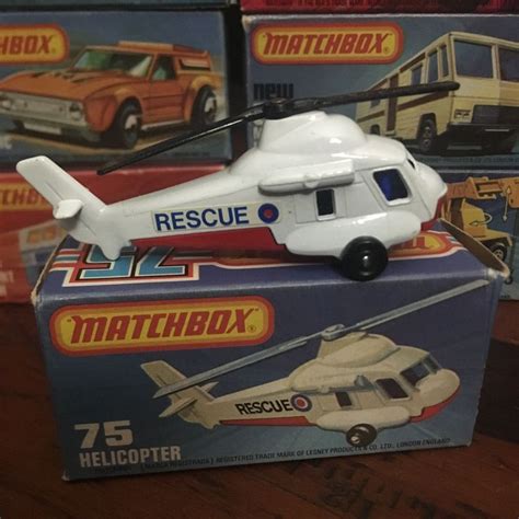 75 Helicopter Toy Car Vintage Toys Matchbox Cars