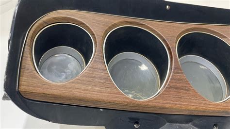 1969 Mustang Deluxe Woodgrain Dash Cluster Gauges Instrument Panel