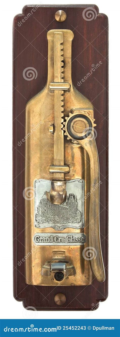 Wall Mounted Wine Bottle Opener Stock Image - Image of cork, utensil ...