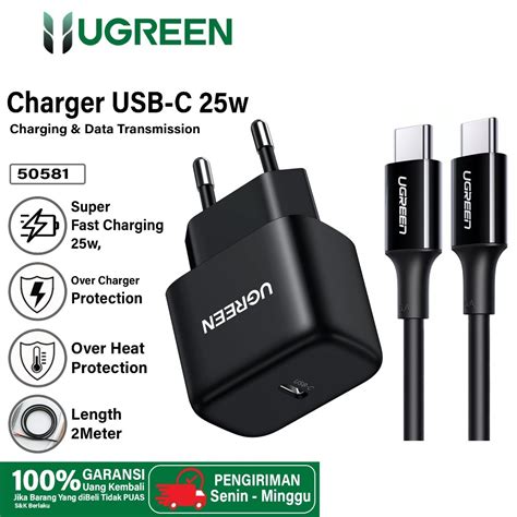 Jual Ugreen Kepala Charger Samsung Pd Type C Super Fast Charging W