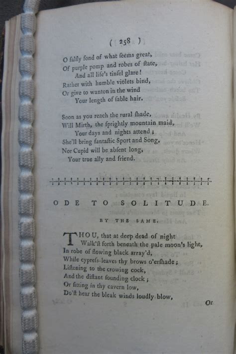 Eighteenth Century Poetry Archive Works Ode To A Lady Who Hates The