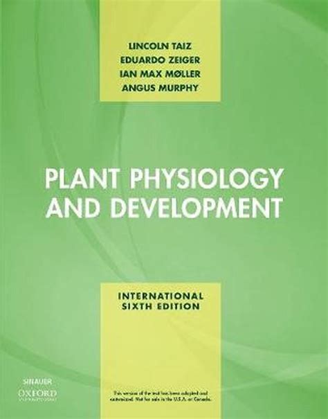 Plant Physiology And Development 6th Edition By Lincoln Taiz