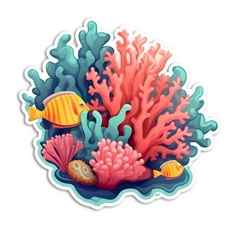 Premium Photo | Coral reef clip art