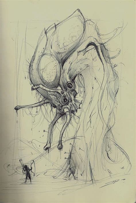 Bobby Rebholz Monster Sketch Creature Concept Art Creature Concept