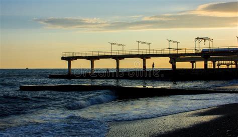 A coastal city dock stock photo. Image of landscape - 145708532