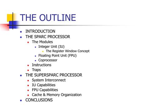 PPT - THE SPARC ARCHITECTURE: PowerPoint Presentation, free download ...