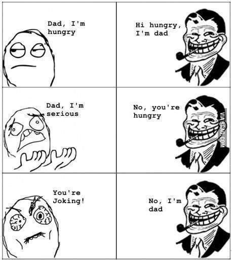 Meme Faces Troll Dad