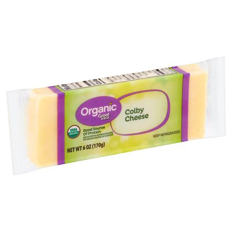 Great Value Organic Colby Cheese, 6 oz – Deal – BrickSeek