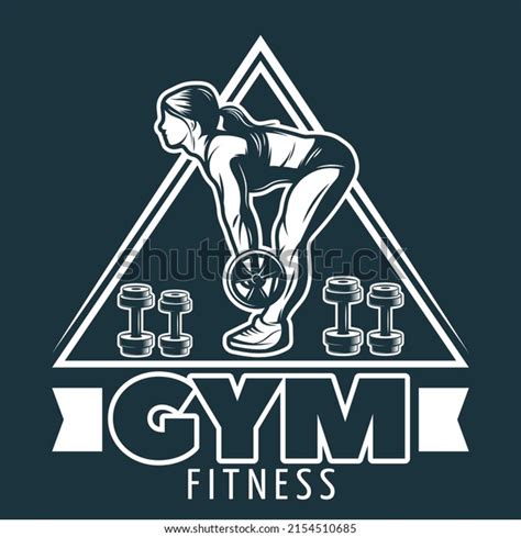 Woman Gym Fitness Logo T Shirt Stock Vector Royalty Free 2154510685 Shutterstock