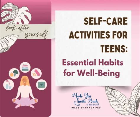 Self Care Activities For Teens Essential Habits For Well Being