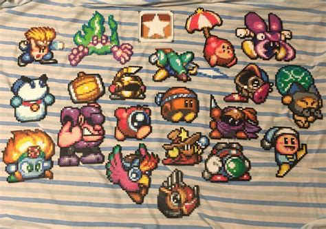 With Star Allies Releasing Soon, I Made Perler Sprites of the OG Helper Squad. : Kirby