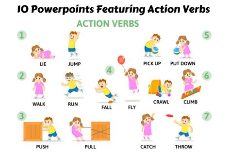 Action Verb List For Kids