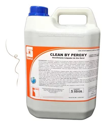 Desinfetante Bactericida Clean By Peroxy Litros Spartan