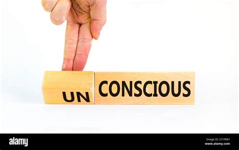 Conscious Or Unconscious Symbol Concept Words Conscious Unconscious On